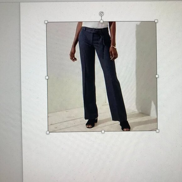 Ann Taylor Loft jet black cuffed trousers, size 4 - Picture 1 of 5